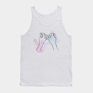 Pinky Promise Hand drawn Tank Top